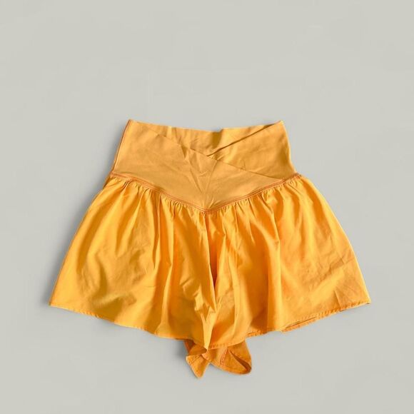 aerie Pants - Aerie Women's Orange and Yellow Shorts